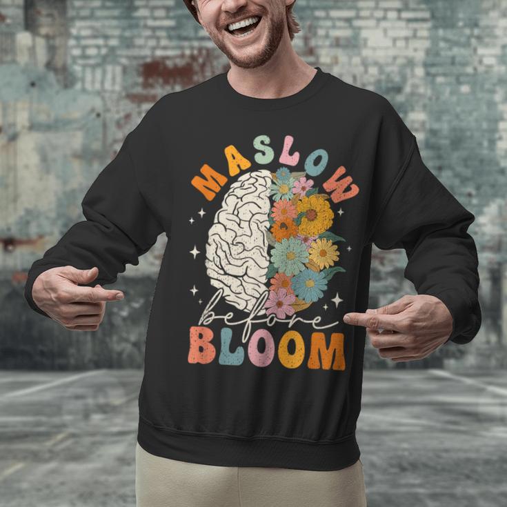 Psychologist Maslow Before Bloom Sped Teacher Classroom Unisex Sweatshirt, gift for family, gift for coworker Psychologist Maslow Before Bloom Sped Teacher Classroom Unisex Sweatshirt, gift for family, gift for coworker
