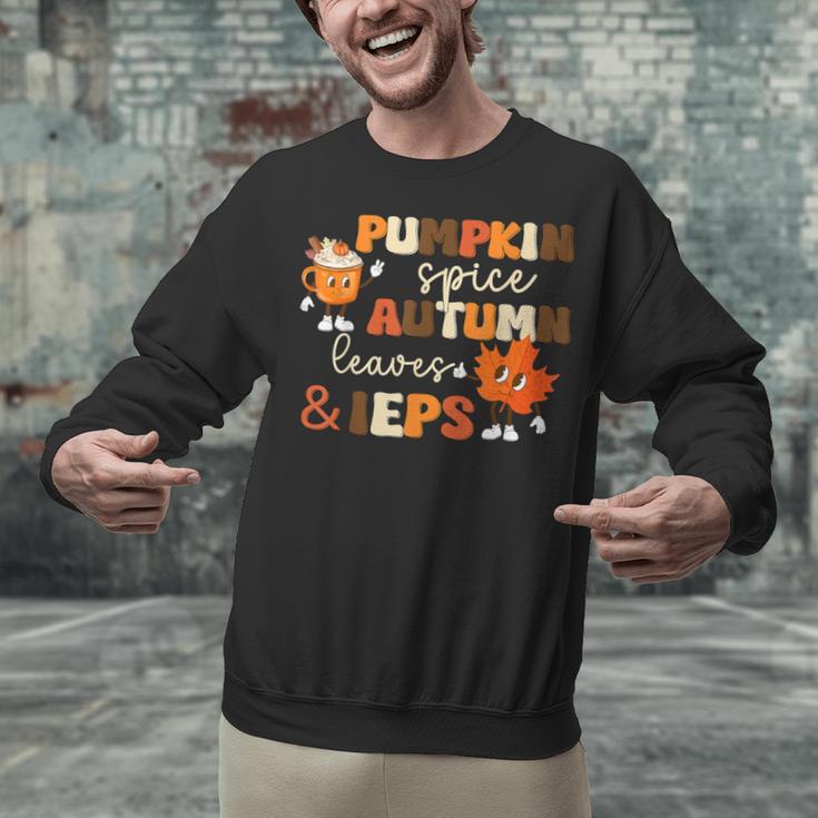 Pumpkin Spice Autumn Leaves IEPS Sped Teacher Fall Unisex Sweatshirt, gift for family, gift for coworker Pumpkin Spice Autumn Leaves IEPS Sped Teacher Fall Unisex Sweatshirt, gift for family, gift for coworker