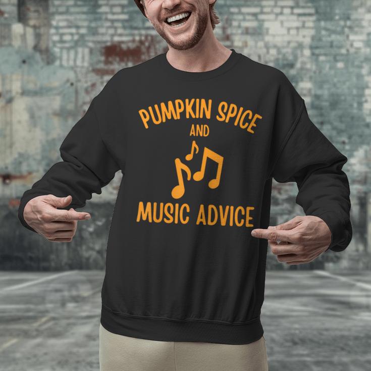 Pumpkin Spice And Music Advice Music Teacher Halloween Unisex Sweatshirt, gift for family, gift for coworker Pumpkin Spice And Music Advice Music Teacher Halloween Unisex Sweatshirt, gift for family, gift for coworker