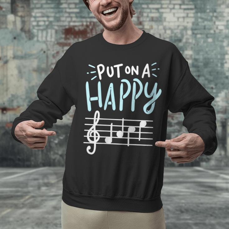 Put On A Happy Face Music Music Teacher Unisex Sweatshirt, gift for family, gift for coworker Put On A Happy Face Music Music Teacher Unisex Sweatshirt, gift for family, gift for coworker