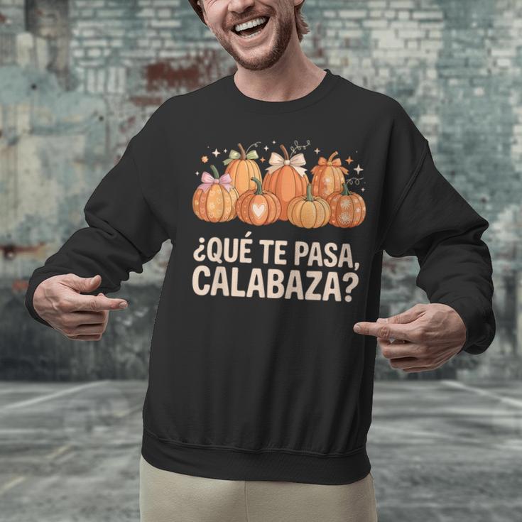 Qué Te Pasacalabaza Fall Immersion Teacher Spanish Teacher Unisex Sweatshirt, gift for family, gift for coworker Qué Te Pasacalabaza Fall Immersion Teacher Spanish Teacher Unisex Sweatshirt, gift for family, gift for coworker