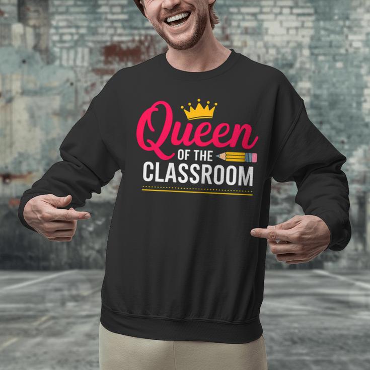 Queen Of The Classroom Teacher Unisex Sweatshirt, gift for family, gift for coworker