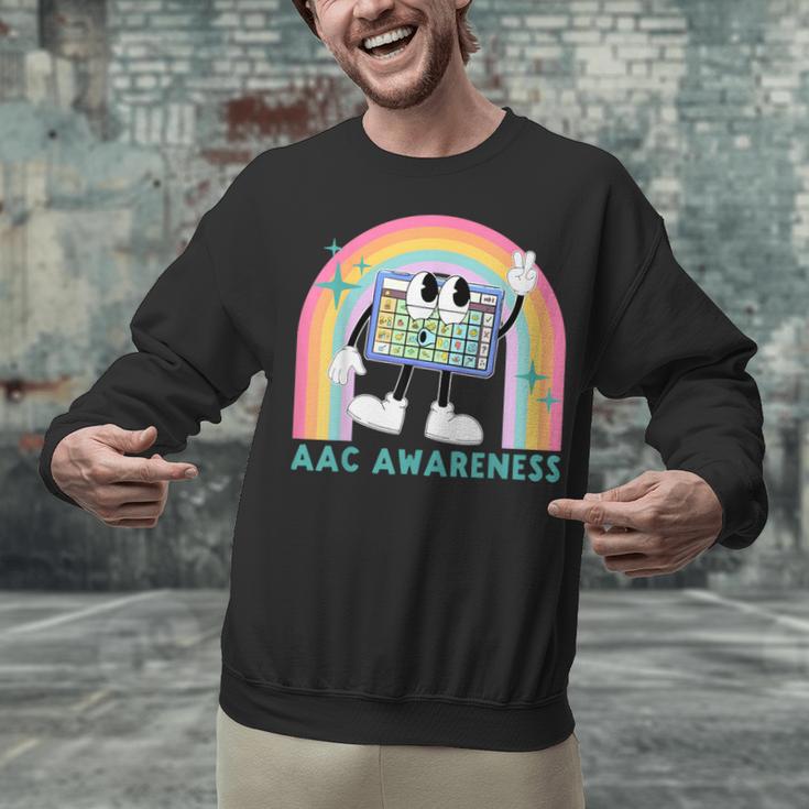 Rainbow AAC Awareness Month SPED Teacher SLP Communication Unisex Sweatshirt, gift for family, gift for coworker Rainbow AAC Awareness Month SPED Teacher SLP Communication Unisex Sweatshirt, gift for family, gift for coworker