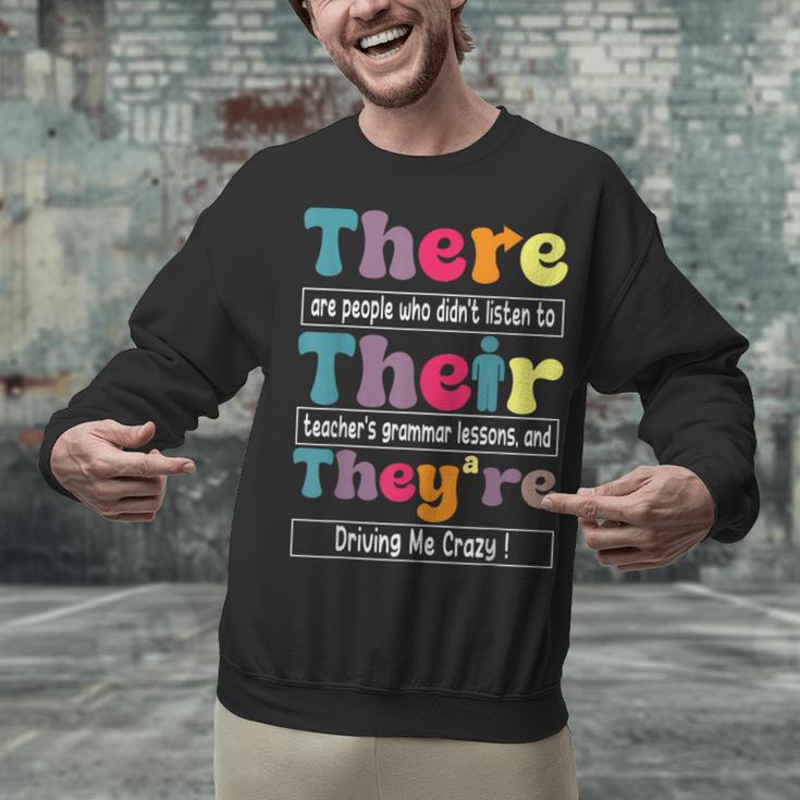 There Their They'Re English Teacher Grammar Memes Unisex Sweatshirt, English Teacher Sweatshirts, gift for family, gift for coworker There Their They'Re English Teacher Grammar Memes Unisex Sweatshirt, English Teacher Sweatshirts, gift for family, gift for coworker