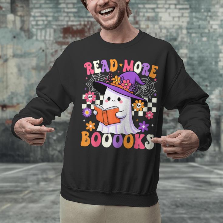 Read More Books Ghost Reading Book Teacher Halloween Unisex Sweatshirt, gift for family, gift for coworker