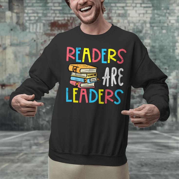 Readers Are Leaders Reading Book Lover Teacher Women Men Kid Unisex Sweatshirt, gift for family, gift for coworker Readers Are Leaders Reading Book Lover Teacher Women Men Kid Unisex Sweatshirt, gift for family, gift for coworker