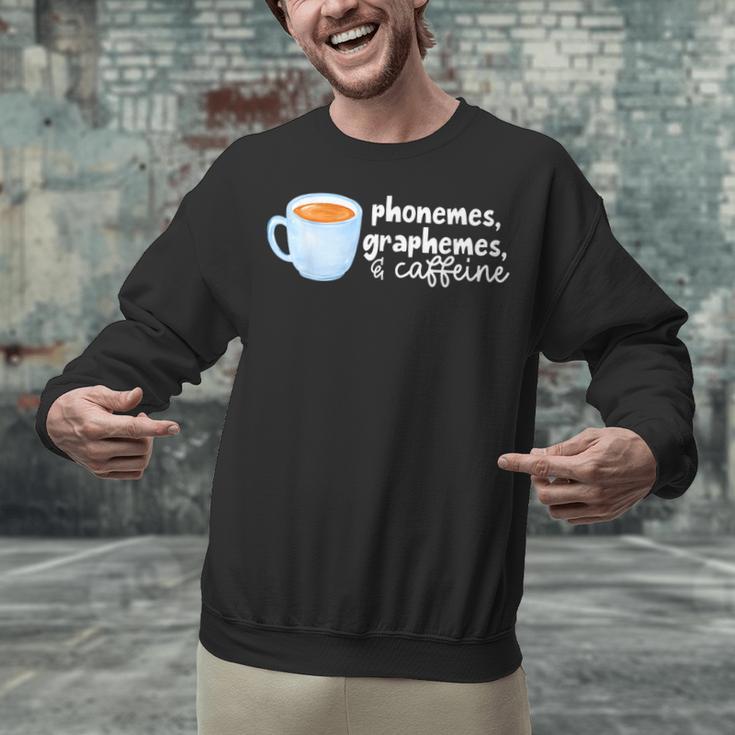 Reading Interventionist Specialist Teacher Phonemes Graphemes And Caffeine Reading Intervention -Adults Classic Fit Short Sleeve Unisex Sweatshirt, gift for family, gift for coworker Reading Interventionist Specialist Teacher Phonemes Graphemes And Caffeine Reading Intervention -Adults Classic Fit Short Sleeve Unisex Sweatshirt, gift for family, gift for coworker