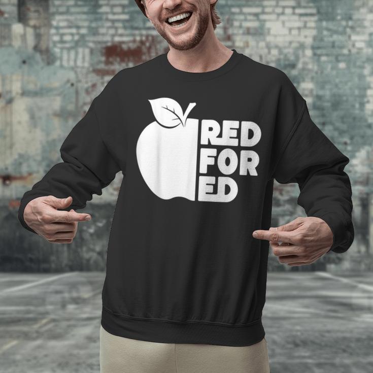 Red For Ed Teacher Support Public Education For Men Women Kids Unisex Sweatshirt, gift for family, gift for coworker Red For Ed Teacher Support Public Education For Men Women Kids Unisex Sweatshirt, gift for family, gift for coworker