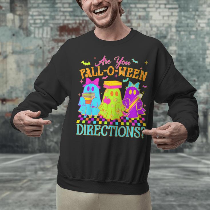 Retro Are You Falloween Direction Teacher Spooky Halloween Unisex Sweatshirt, gift for family, gift for coworker Retro Are You Falloween Direction Teacher Spooky Halloween Unisex Sweatshirt, gift for family, gift for coworker
