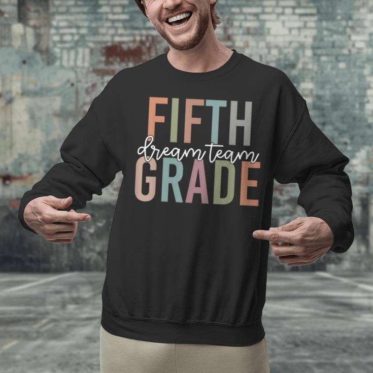 Retro Fifth Grade Dream Team Groovy Teacher Back To School Men Women Girls Kids Unisex Sweatshirt, Groovy Teacher Sweatshirts, gift for family, gift for coworker Retro Fifth Grade Dream Team Groovy Teacher Back To School Men Women Girls Kids Unisex Sweatshirt, Groovy Teacher Sweatshirts, gift for family, gift for coworker