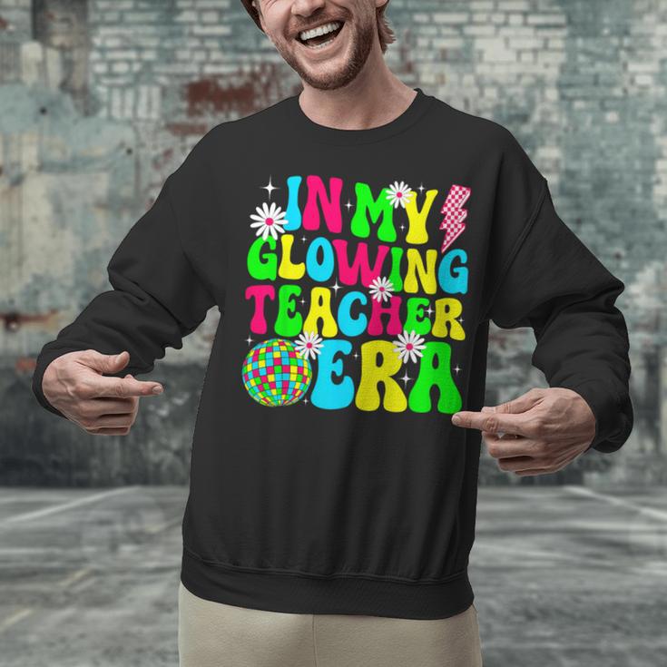 Retro Groovy In My Glowing Teacher Era Happy Teacher's Day Unisex Sweatshirt, Groovy Teacher Sweatshirts, gift for family, gift for coworker Retro Groovy In My Glowing Teacher Era Happy Teacher's Day Unisex Sweatshirt, Groovy Teacher Sweatshirts, gift for family, gift for coworker