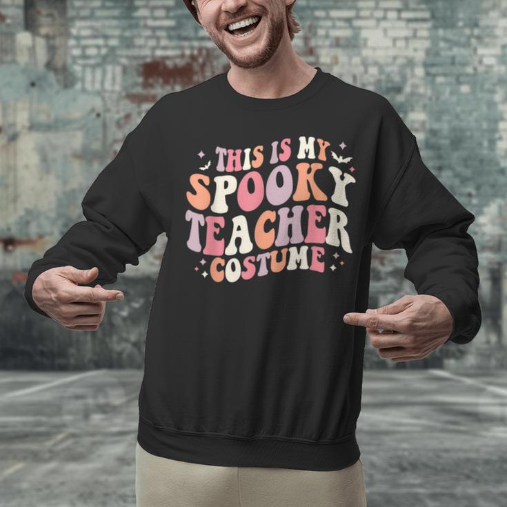 Retro Halloween This Is My Spooky School Teacher Costume Unisex Sweatshirt, gift for family, gift for coworker Retro Halloween This Is My Spooky School Teacher Costume Unisex Sweatshirt, gift for family, gift for coworker