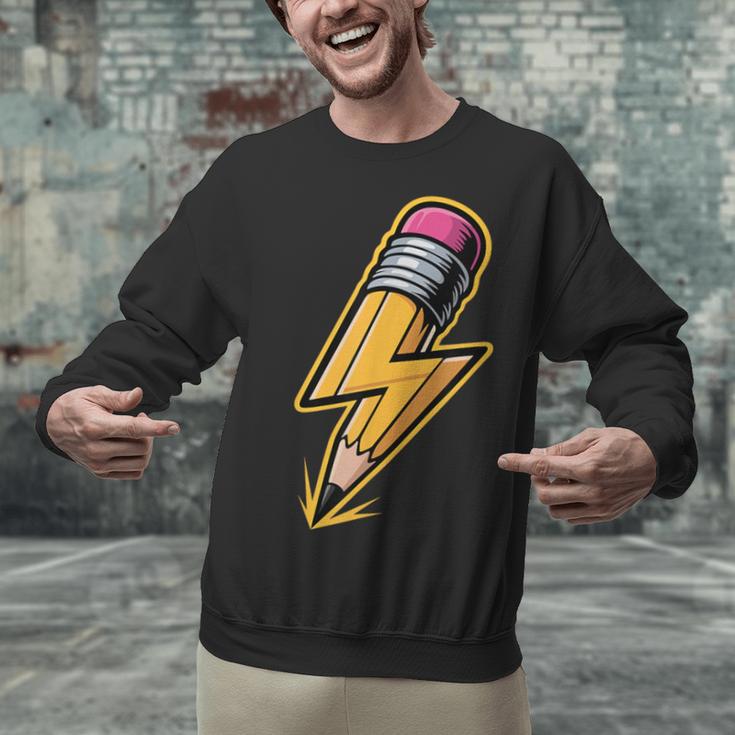 Retro Pencil Pencil Back To School Teacher Student Unisex Sweatshirt, gift for family, gift for coworker