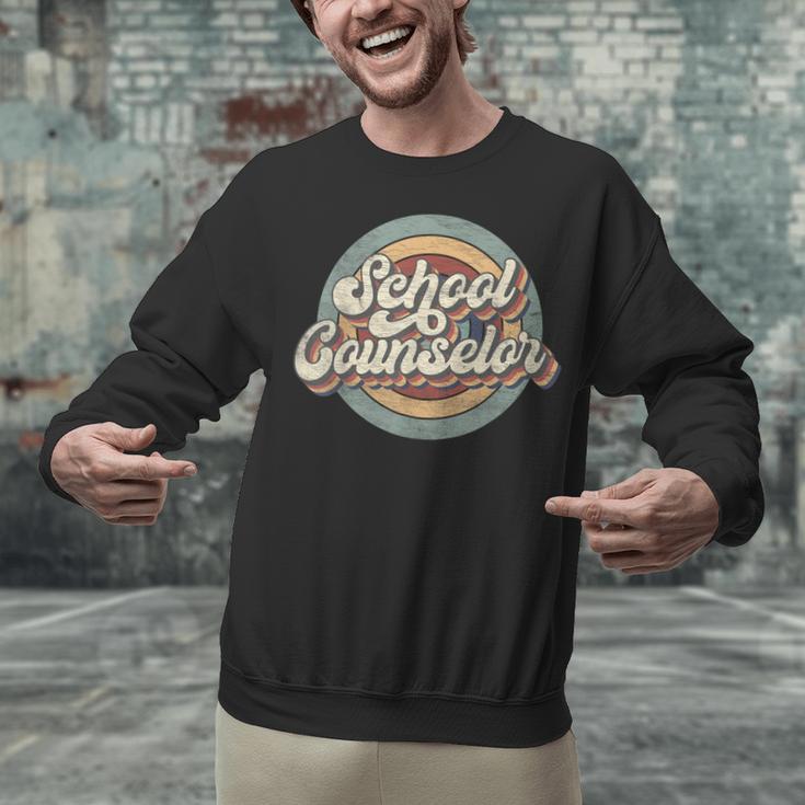 Retro School Counselor Back To School Teacher Squad Crew Unisex Sweatshirt, gift for family, gift for coworker Retro School Counselor Back To School Teacher Squad Crew Unisex Sweatshirt, gift for family, gift for coworker