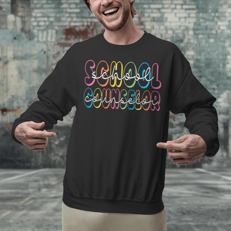 Retro School Counselor Counseling Teacher Appreciation Unisex Sweatshirt, gift for family, gift for coworker