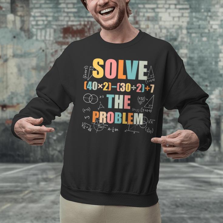 Retro Solve The Problem 67 Meme Joke Math Teacher Unisex Sweatshirt, gift for family, gift for coworker Retro Solve The Problem 67 Meme Joke Math Teacher Unisex Sweatshirt, gift for family, gift for coworker