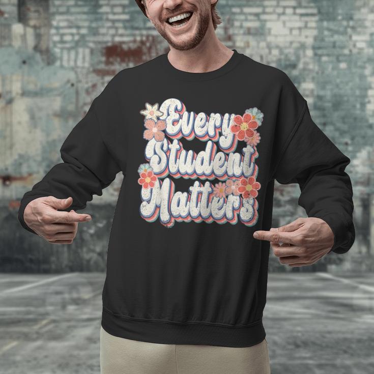 Retro Vintage Every Student Matters Teacher Paraprofessional Unisex Sweatshirt, gift for family, gift for coworker Retro Vintage Every Student Matters Teacher Paraprofessional Unisex Sweatshirt, gift for family, gift for coworker
