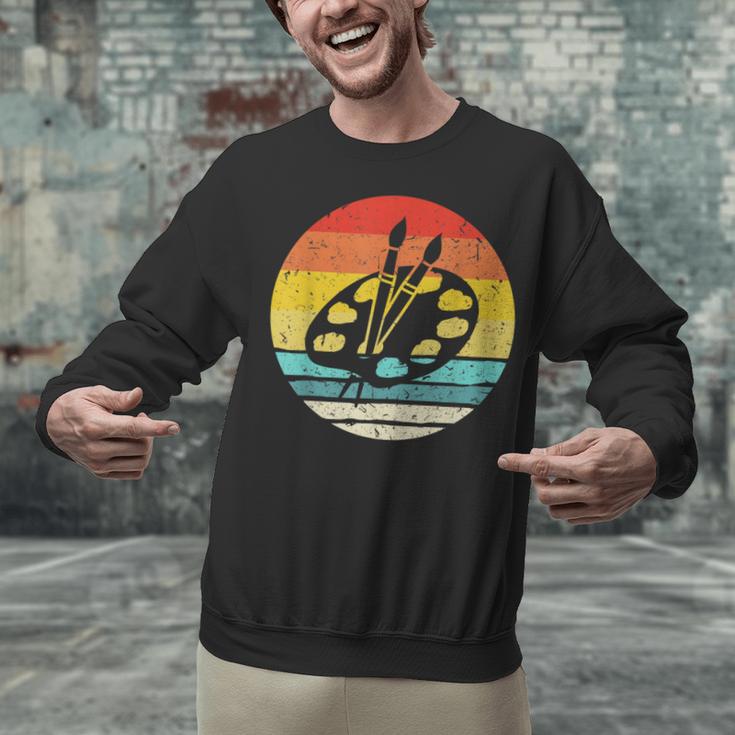 Retro Vintage Paint Palette Costume Artist Art Teacher Men Women Unisex Sweatshirt, gift for family, gift for coworker Retro Vintage Paint Palette Costume Artist Art Teacher Men Women Unisex Sweatshirt, gift for family, gift for coworker