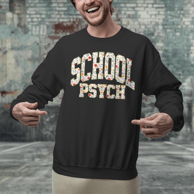 Retro Wildflower School Psych Teacher School Psychologist Unisex Sweatshirt, gift for family, gift for coworker Retro Wildflower School Psych Teacher School Psychologist Unisex Sweatshirt, gift for family, gift for coworker