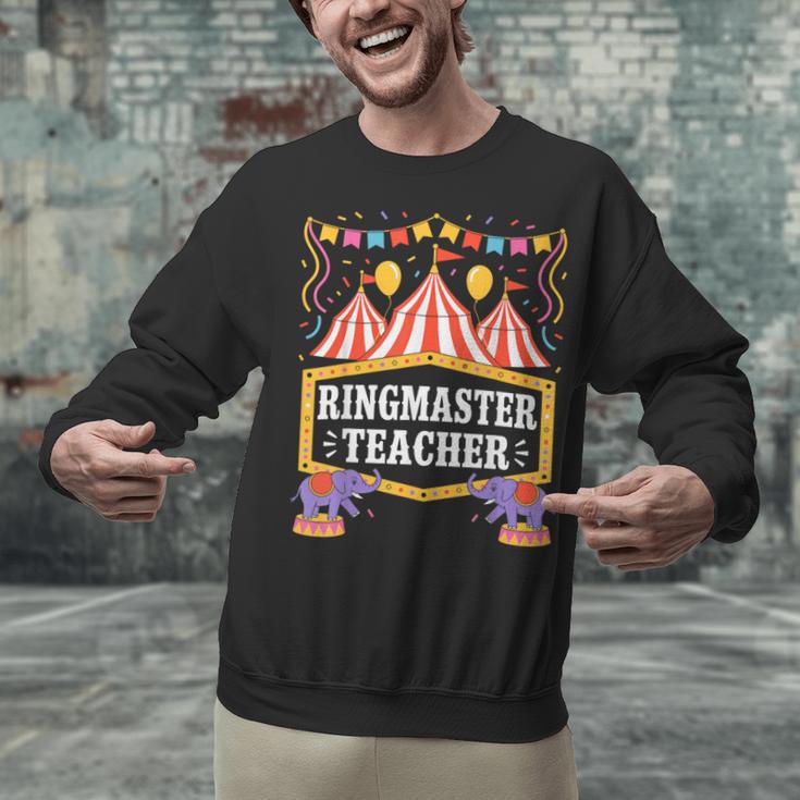 Ringmaster Teacher Circus Party Ringmaster Carnival Unisex Sweatshirt, gift for family, gift for coworker