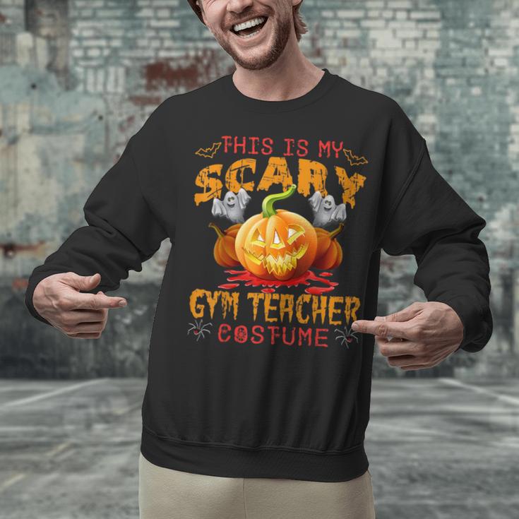 This Is My Scary Gym Teacher Costume Pumpkin Halloween Men Women Unisex Sweatshirt, gift for family, gift for coworker This Is My Scary Gym Teacher Costume Pumpkin Halloween Men Women Unisex Sweatshirt, gift for family, gift for coworker