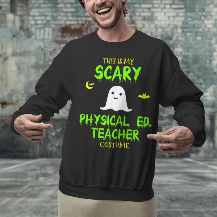 Scary Physical Education Ed Teacher Costume Halloween Easy Unisex Sweatshirt, gift for family, gift for coworker