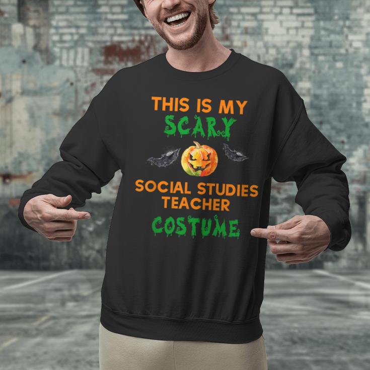 My Scary Social Studies Teacher Costume Halloween Men Women Unisex Sweatshirt, gift for family, gift for coworker