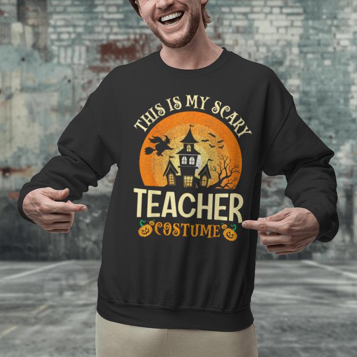 This Is My Scary Teacher Costume Halloween Unisex Sweatshirt, gift for family, gift for coworker This Is My Scary Teacher Costume Halloween Unisex Sweatshirt, gift for family, gift for coworker