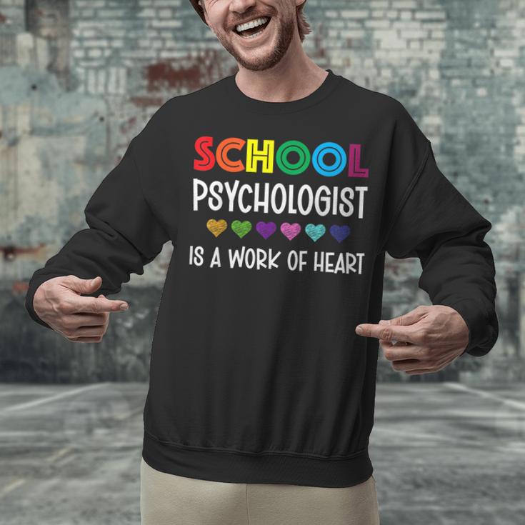 School Psychologist Is a Work Of Heart Teacher LSSP Doctor Unisex Sweatshirt, gift for family, gift for coworker School Psychologist Is a Work Of Heart Teacher LSSP Doctor Unisex Sweatshirt, gift for family, gift for coworker