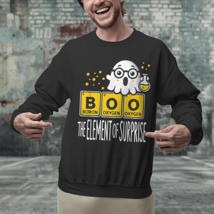 Science Teacher Halloween Elements Of Surprise Chemistry Unisex Sweatshirt, Science Teacher Sweatshirts, gift for family, gift for coworker