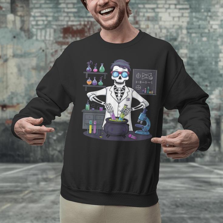Science Teacher Halloween Skeleton Scientist Chemistry Unisex Sweatshirt, Science Teacher Sweatshirts, gift for family, gift for coworker Science Teacher Halloween Skeleton Scientist Chemistry Unisex Sweatshirt, Science Teacher Sweatshirts, gift for family, gift for coworker