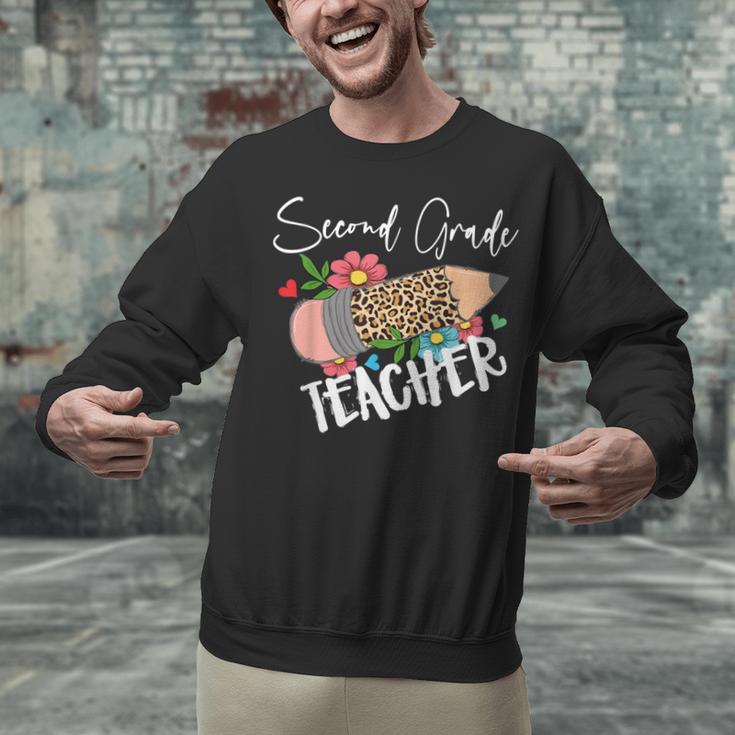 Second Grade Teacher Leopard Pencil 2nd Grade Women Teacher Unisex Sweatshirt, 2nd Grade Teacher Sweatshirts, gift for family, gift for coworker Second Grade Teacher Leopard Pencil 2nd Grade Women Teacher Unisex Sweatshirt, 2nd Grade Teacher Sweatshirts, gift for family, gift for coworker
