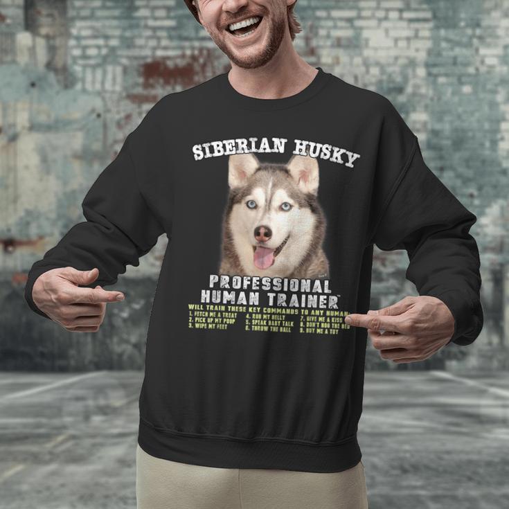Siberian Husky Professional Human Trainer Unisex Sweatshirt, gift for family, gift for coworker