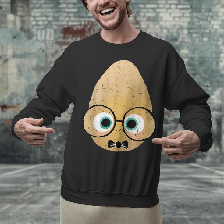 The Smart Seed Good Egg Teacher Halloween Costume Food Group Unisex Sweatshirt, gift for family, gift for coworker