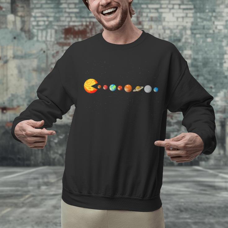 Solar System Teacher Video Games Sun Eating Planets Unisex Sweatshirt, gift for family, gift for coworker Solar System Teacher Video Games Sun Eating Planets Unisex Sweatshirt, gift for family, gift for coworker
