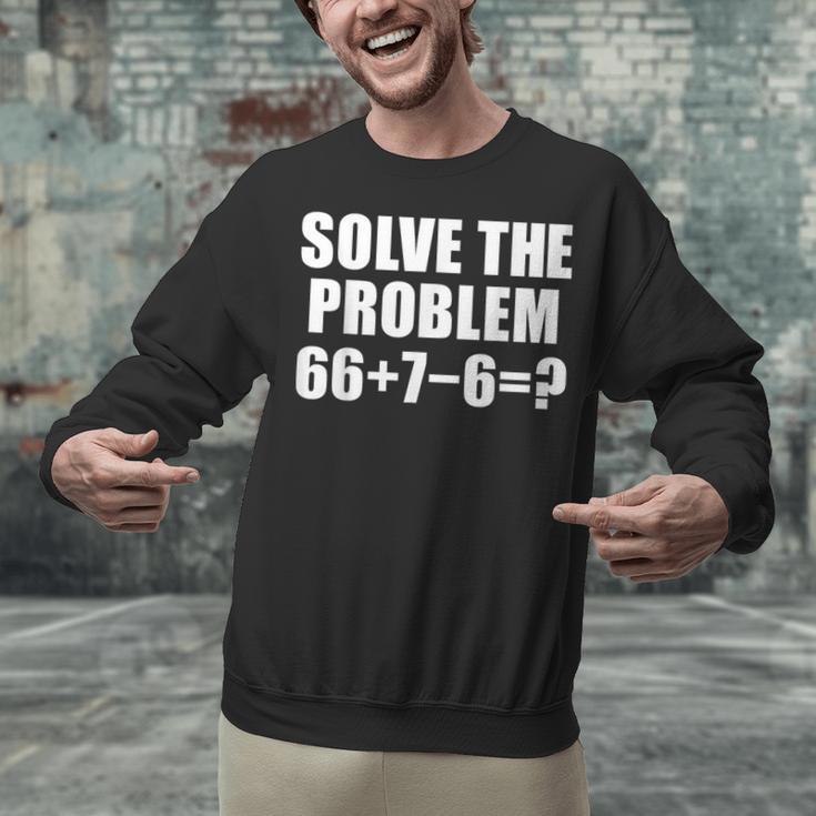 Solve The Problem 67 Meme Six Seven Elementary Math Teacher Unisex Sweatshirt, gift for family, gift for coworker Solve The Problem 67 Meme Six Seven Elementary Math Teacher Unisex Sweatshirt, gift for family, gift for coworker