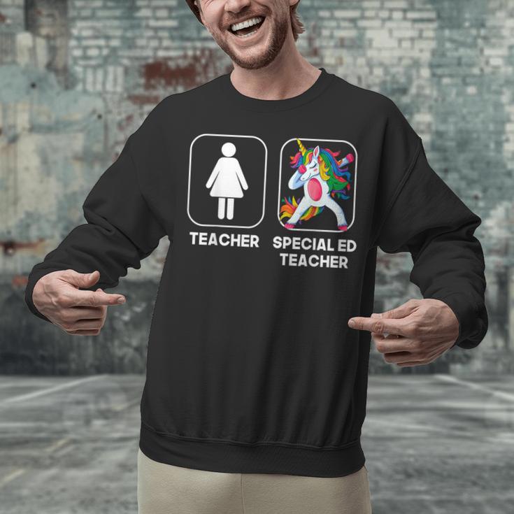 Special Ed Teacher Dabbing Unicorn Teacher Women Unisex Sweatshirt, gift for family, gift for coworker Special Ed Teacher Dabbing Unicorn Teacher Women Unisex Sweatshirt, gift for family, gift for coworker