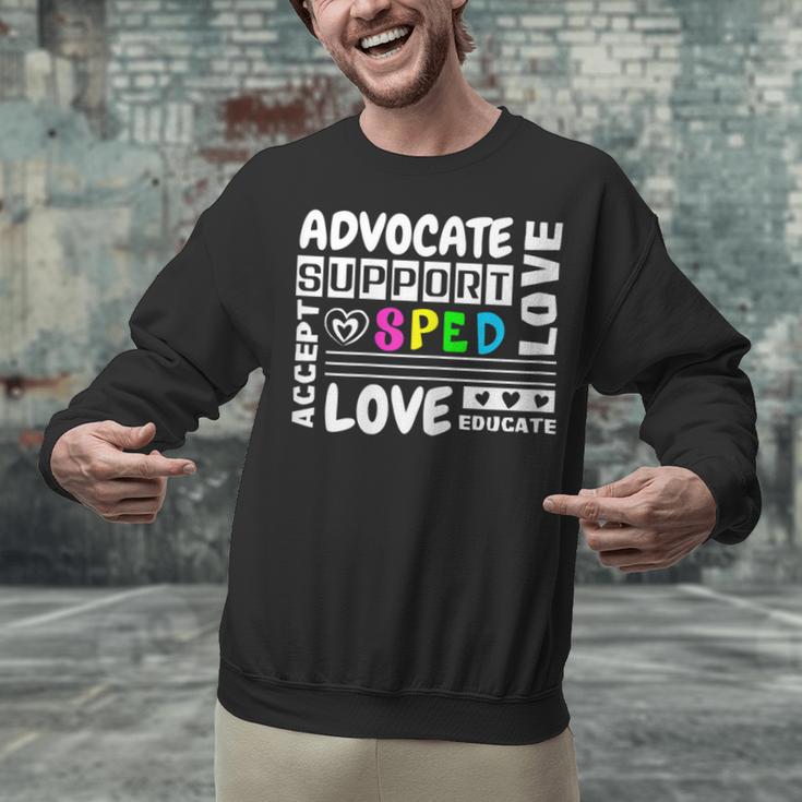Special Education Advocate Love Support SPED Teacher Unisex Sweatshirt, gift for family, gift for coworker Special Education Advocate Love Support SPED Teacher Unisex Sweatshirt, gift for family, gift for coworker