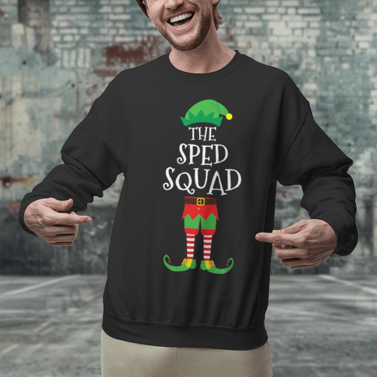 SPED Squad Elf Teacher Matching Christmas Party Pajama Unisex Sweatshirt, gift for family, gift for coworker