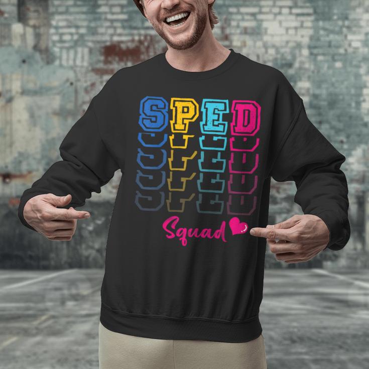 SPED Squad Proud Special Education Para Teacher Colorful Unisex Sweatshirt, gift for family, gift for coworker SPED Squad Proud Special Education Para Teacher Colorful Unisex Sweatshirt, gift for family, gift for coworker