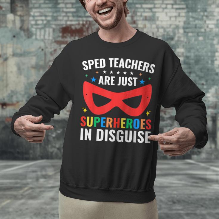 SPED Teacher Are Just Superheroes Disguise Special Education Unisex Sweatshirt, gift for family, gift for coworker SPED Teacher Are Just Superheroes Disguise Special Education Unisex Sweatshirt, gift for family, gift for coworker