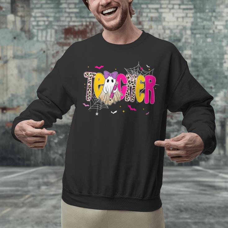 Spooky Halloween Teacher Para Counselor SPED Preppy Boo Kids Unisex Sweatshirt, gift for family, gift for coworker