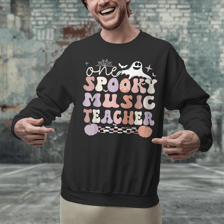 Spooky Music Teacher Halloween Music Teaching Men Women Unisex Sweatshirt, gift for family, gift for coworker