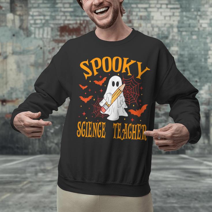 Spooky Science Teacher Ghost Halloween School Women Unisex Sweatshirt, Science Teacher Sweatshirts, gift for family, gift for coworker Spooky Science Teacher Ghost Halloween School Women Unisex Sweatshirt, Science Teacher Sweatshirts, gift for family, gift for coworker