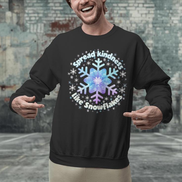 Spread Kindness Like Snowflakes Christmas Teacher Unity Day Unisex Sweatshirt, gift for family, gift for coworker
