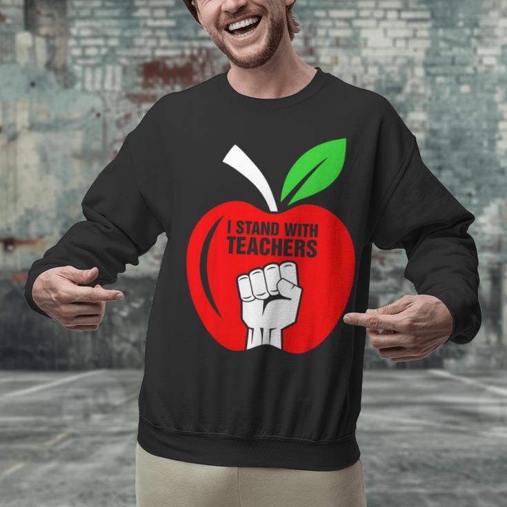 I Stand With Teachers Tshirt Unisex Sweatshirt, gift for family, gift for coworker I Stand With Teachers Tshirt Unisex Sweatshirt, gift for family, gift for coworker