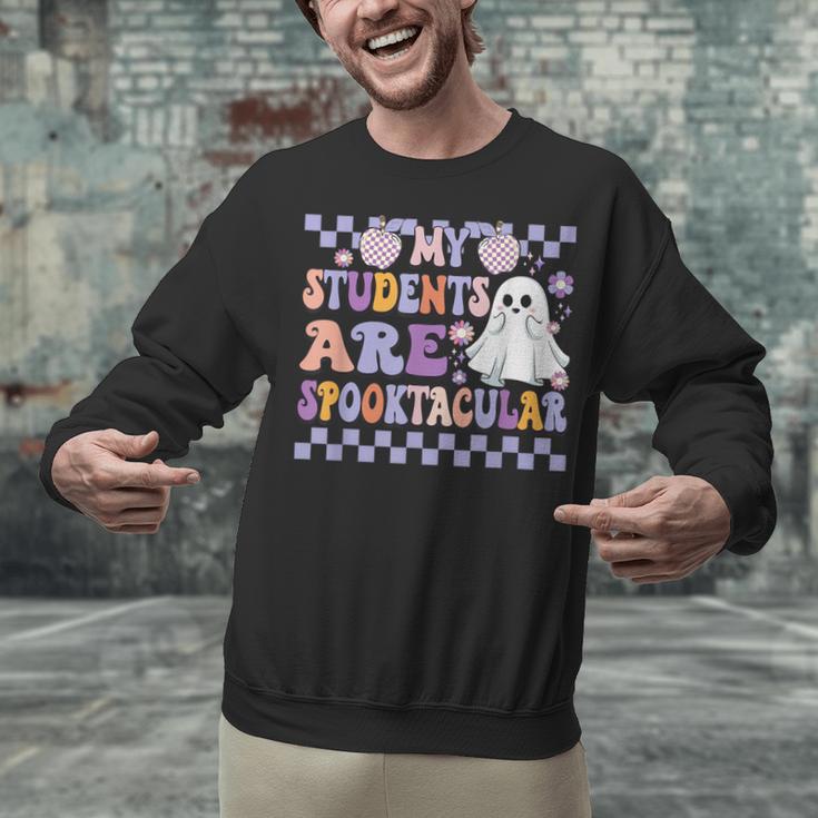 My Students Are Spooktacular Teacher Halloween Vibes Unisex Sweatshirt, gift for family, gift for coworker My Students Are Spooktacular Teacher Halloween Vibes Unisex Sweatshirt, gift for family, gift for coworker
