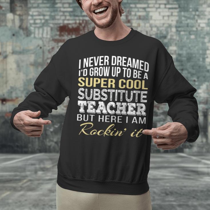 Substitute Teacher T Shirt School Tee Unisex Sweatshirt, gift for family, gift for coworker Substitute Teacher T Shirt School Tee Unisex Sweatshirt, gift for family, gift for coworker