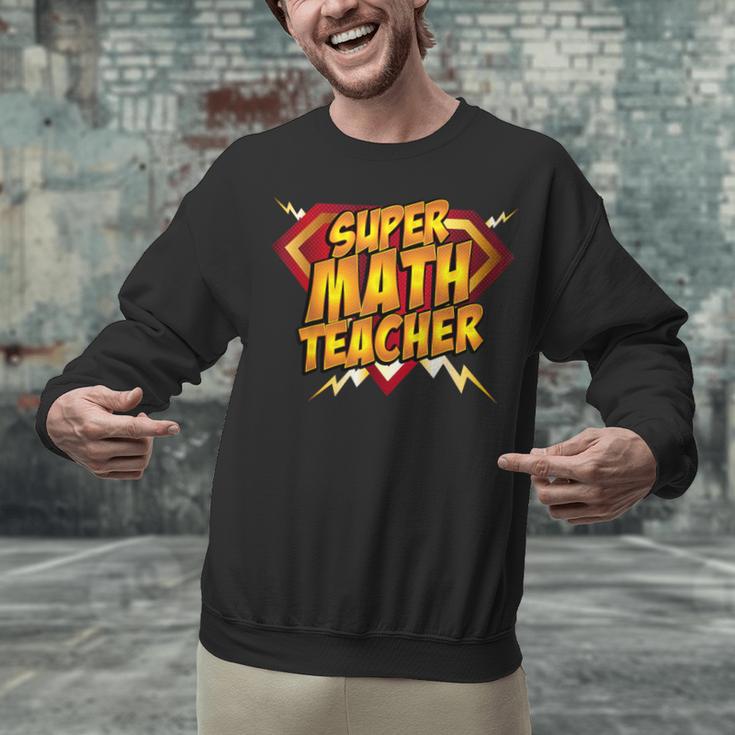 Super Math Teacher Educational Superhero Unisex Sweatshirt, Super Teacher Sweatshirts, gift for family, gift for coworker Super Math Teacher Educational Superhero Unisex Sweatshirt, Super Teacher Sweatshirts, gift for family, gift for coworker