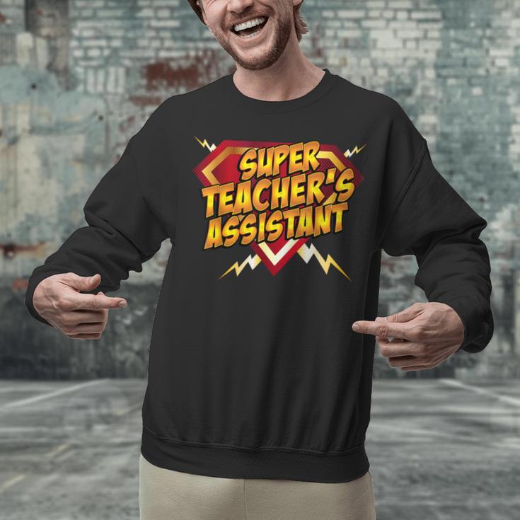 Super Teacher's Assistant Educational Superhero Unisex Sweatshirt, gift for family, gift for coworker Super Teacher's Assistant Educational Superhero Unisex Sweatshirt, gift for family, gift for coworker